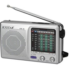 By A.D.M Kk9 Tüm Bant Taşınabilir Radyo Çok Fonksiyonlu Mini Radyo Fm