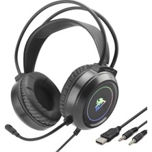 Marsilyan G883 Gaming Kulaklık USB / 2 x 3.5 mm - Siyah