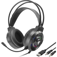 Marsilyan G880 Gaming Kulaklık USB / 2 x 3.5 mm - Siyah