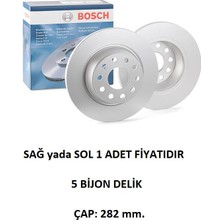 Arka Fren Disk Golf 5-6 Jetta 10-17 Passat B6 B7 Octavia 2 Superb 2 Leon 2 A3 8p 0986479B93 B93 Bosch