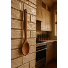 Bambuland Bambu Servis Kaşığı - 32 cm Doğal Ahşap Uzun Saplı Yemek Kaşığı