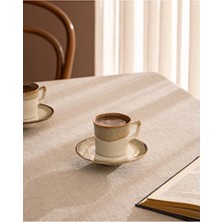Madame Coco Bonnie 6 Kişilik 12 Parça Kahve Fincan Takımı - Bej - 90 ml