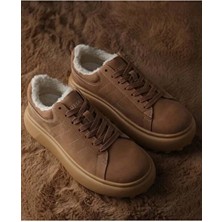 Lufian Zenya Sneaker Ayakkabı Taba Suni Deri Malzeme ile Günlük Kullanıma Uygun