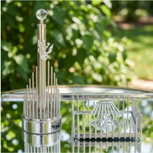 Elta Collection Kristal Detaylı Lüks 2’li Set | Kağıt Havluluk + Peçetelik | Gold-Gümüş Renk Dekoratif Masa Üstü Set