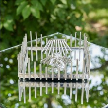 Elta Collection Lüks Peçetelik | Gold-Gümüş Renk | Dekoratif Masa Üstü Peçete Tutacağı