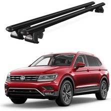 Today Auto Venüs Volkswagen Touareg (2010-2018) Uyumlu Siyah Ara Atkı Port Bagaj Tavan Barı