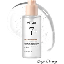 Anua 7 Rice Ceramide Hydrating Barrier Serum Nemlendirici Yüz Serumu, Komedojenik Olmayan, Hyaluronik Asit, Niasinamid, Hafif Yapılı, Parfümsüz, Hassas Kuru Ciltler Için, Kore Cilt Bakımı, 50 ml