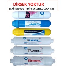 Netsu -Membransız-Dirseksiz-Tüm Kapalı Kasa Su Arıtma Cihazı Filtresi,6 lı  Filtre Seti