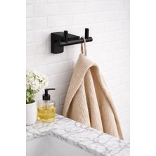 Nil FLORA Siyah Paslanmaz Zamak İkili Askılık