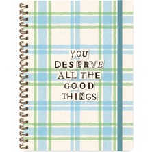 Keskin Color Keskin 16,5 x 22,5 Çizgili Spiralli Vibes Defter - Good Things