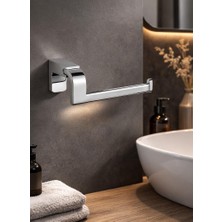 Nil FLORA Krom Paslanamaz Zamak Açık Tuvalet Kağıtlık