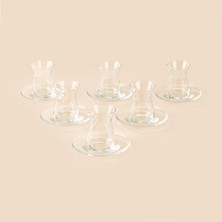Paşabahçe Irem 6 Kişilik 12 Parça Çay Takımı - Şeffaf - 145 ml