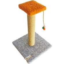 AmbarPet Stepli Kedi Tırmalama Tahtası 42 cm Gri