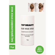 Pop Beauty Saç Şekillendirici Stick Wax 75 gr Güçlü Tutuş Tüm Saç Tiplerine Uygun Günlük Kullanım