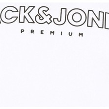 Jack & Jones Jprblajason Branding Sweat Crew Neck Erkek Beyaz Sweatshirt 12245593-White