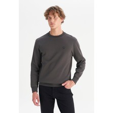 Wrangler Faded Erkek Patch Logo Siyah Erkek Sweatshirt