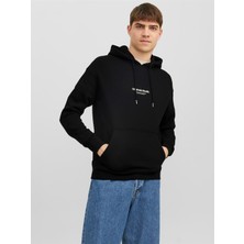 Jack & Jones Jorvesterbro Erkek Siyah Sweatshirt 12241687-Black