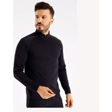 Uhlsport Erkek Yarım Fermuar Sweat Poly. Kevin Siyah 3202319