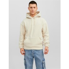 Jack & Jones JORSILVERLAKE FLEECE HOOD Gri Erkek Sweatshirt