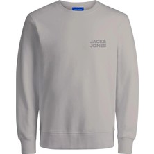 Jack & Jones JORLOGO SWEAT CREW NECK T Ekru Erkek Sweatshirt