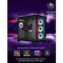 Mod Gaming Hexon Amd Ryzen 5 7500F | RTX5060 Ti 16GB | 32GB Ram | 1 Tb SSD Gaming Oyuncu OEM PAKET |