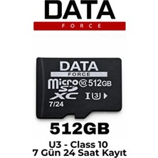Dataforce 512GB U3 Hafıza Kartı | Kamera, Telefon ve Dvr Uyumlu