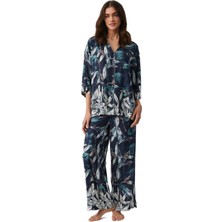 Penye Mood Kadın Lacivert Pijama Takım PM9917