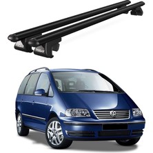 Today Auto Venüs Volkswagen Sharan (1995-2010) Uyumlu Siyah Ara Atkı Port Bagaj Tavan Barı