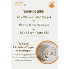 Tek Kişilik Çocuk Nevresim Takımı (160X220), Organik Pamuk Saten - Boho Rainbow