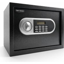 TAYTECH TY-003 Dijital Şifreli Elektronik Çelik Kasa | Type-C Acil Pil Desteği | Duvar Montajlı | 35x25x25 cm