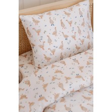 Tek Kişilik Çocuk Nevresim Takımı (160X220), Organik Pamuk Saten - Kaz Desenli