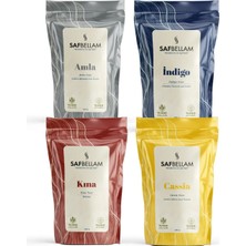 Safbellam Organik ve Kimyasalsız Bitki Tozu 4'lü Kofre