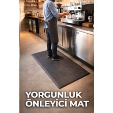 FlorONE Carpet Tiles Siyah Yorgunluk Önleyici Paspas Anti-Fatigue Mat | Ergonomik Ayakta Çalışma Matı, 60x90 cm