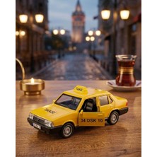 Farbu Oyuncak Işıklı Sesli Kapıları Açılabilir Klasik Sarı Taksi Oyuncak Araba Çek Bırak Özellikli