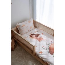 Montessori Bebek Çocuk Nevresim Takımı (100X200), Organik Pamuk Saten - Peri Kızı
