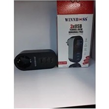 Winnboss 3x USB Termal Akım Korumalı Priz
