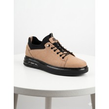 Gamze 718 Kum Nubuk Balon Taban Hakiki Deri Günlük Erkek Ayakkabı