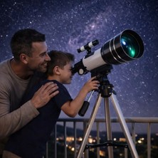 Multizone Profesyonel Astronomik Teleskop 150X Yakınlaştırma Tripodlu Ay Uzay Doğa Gözlem
