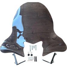 B1 Moto Tvs Jupiter 110/125 Uyumlu Siperlik Cam Füme + Bağlantı Aparatı