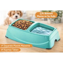 Eco Lounge Mikopet İkili Küçük Mama Kabı – Kedi ve Köpek İçin Mama ve Su Kabı