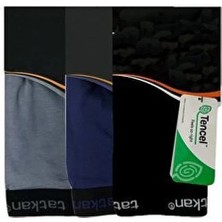 Tatkan Erkek Füme-Siyah-Lacivert 3'lü Paket Modal Şort Boxer Karışık Renk