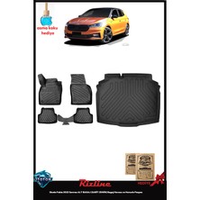 Rizline Skoda Fabia 2022 Sonrası Alt Bagaj (Sabit Zemin) Bagaj Havuzu ve Havuzlu Paspas