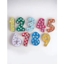 heptex Magnet Ahşap Rakamlar ve Ritmik Sayma 20CM