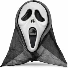 Zero Land Hnrlishp Kapşonlu Çığlık Maskesi Scream Maskesi - Hayalet Maskesi 33X21 cm