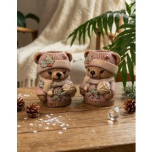 Gardenya Sevgiliye Romantik Hediye Ayıcıklar 2 ' Li Set ( 9 cm x 6 cm )
