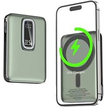 Deppo Trend iPhone 11/12/13/14/15/16 Plus/17 Pro Max Uyumlu Magsafe Powerbank 5000 Mah Hızlı Şarj Type-C USB Qc