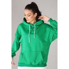 Sweetness Kadın Yeşil Kapüşonlu Sweatshirt