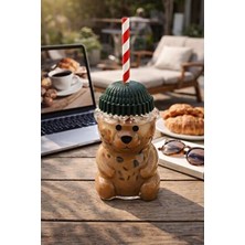 Ulus Home Cam Barista Soğuk Içecek Bardağı Ayıcıklı Bardak 550 ml