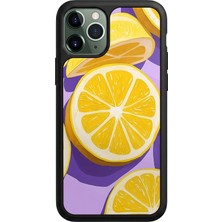 iPhone 11 Pro Max Uyumlu Limon Tasarımlı Glossy Premium Kılıf