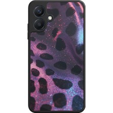 Samsung Galaxy A07 Uyumlu Hologram Leopar Tasarımlı Glossy Premium Kılıf